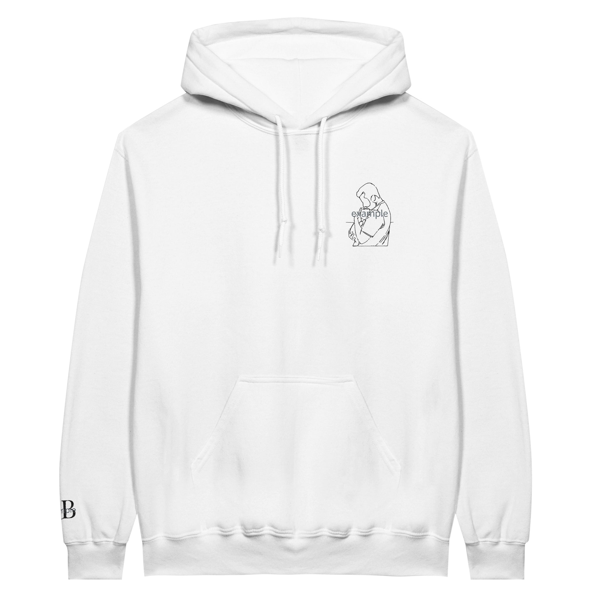 Custom Hoodie Unisex White