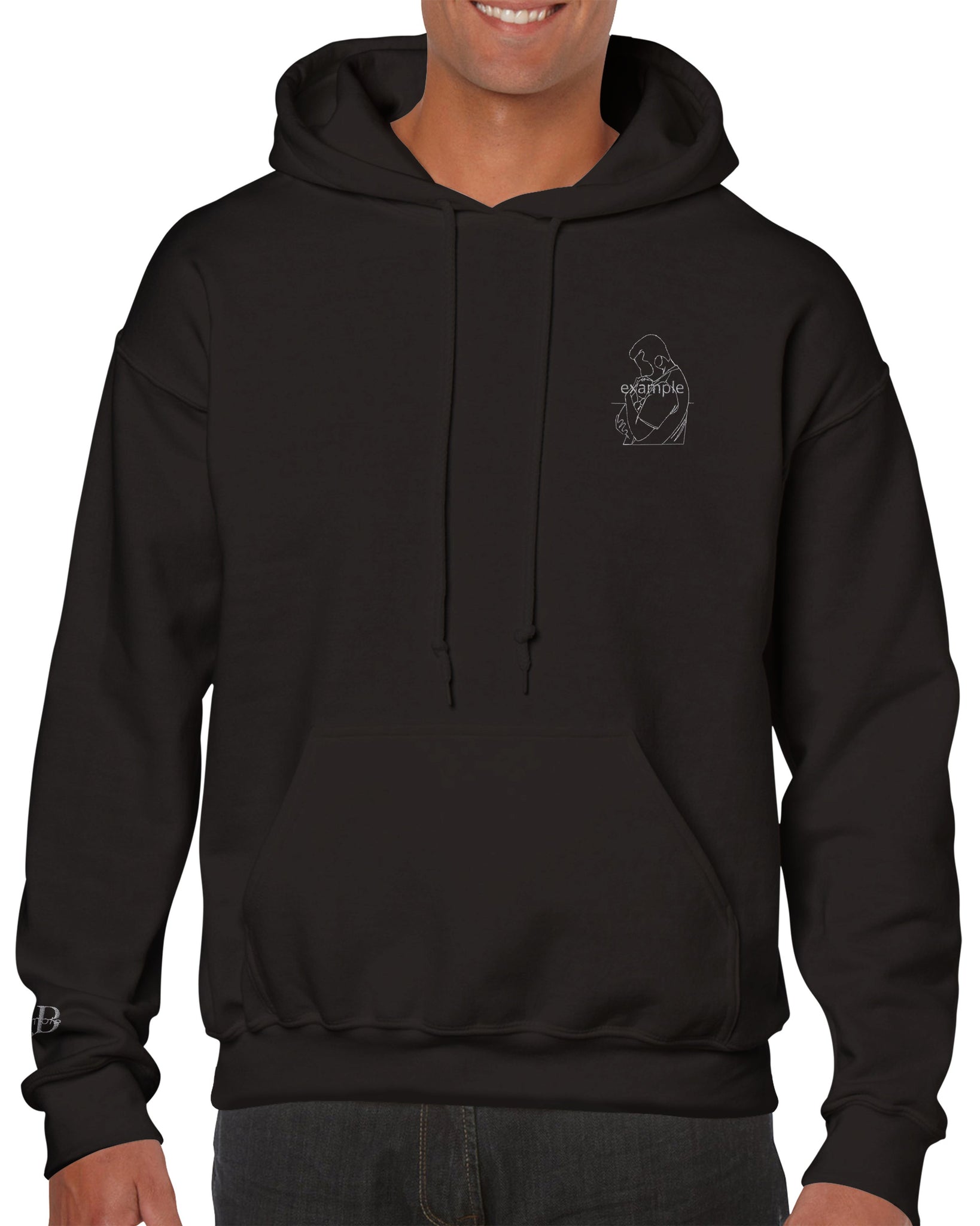 Kopie van Custom Hoodie Unisex Wit